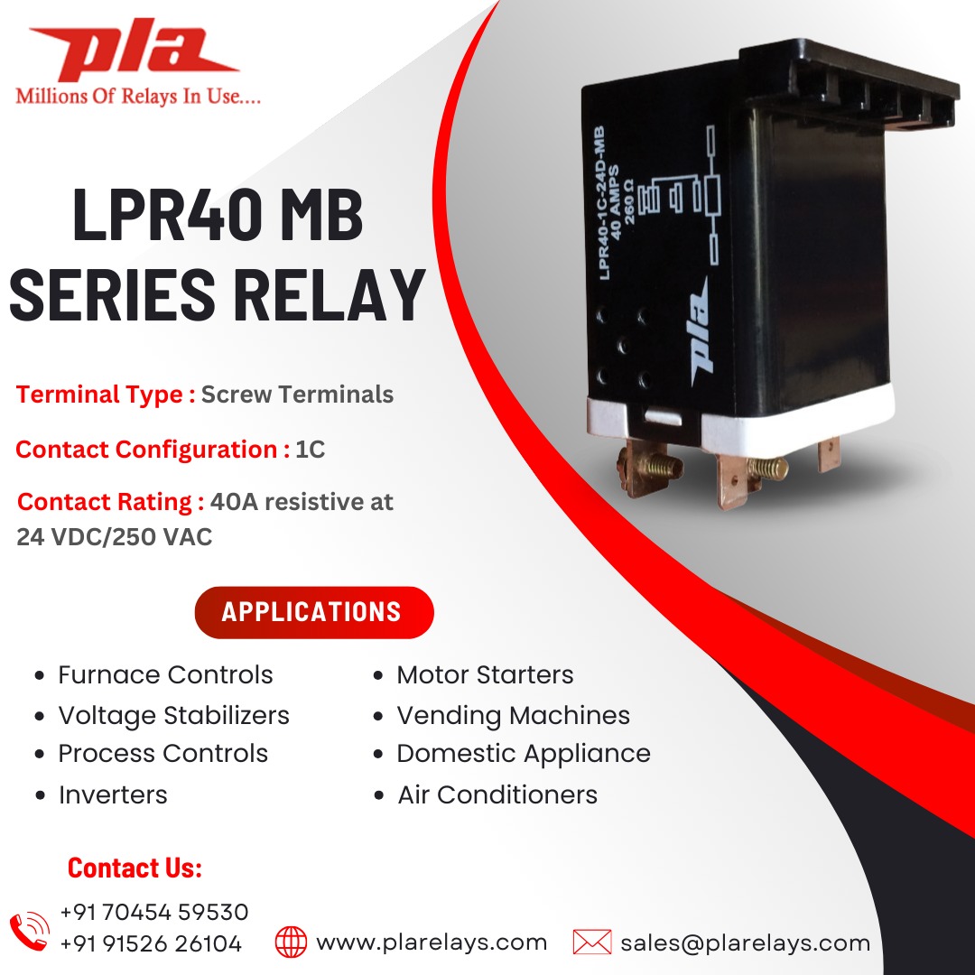 PlaRelays's tweet image. PLA 40 Amp Power Relay Series

#stabiliser #powerpanels #controlpanels #relays