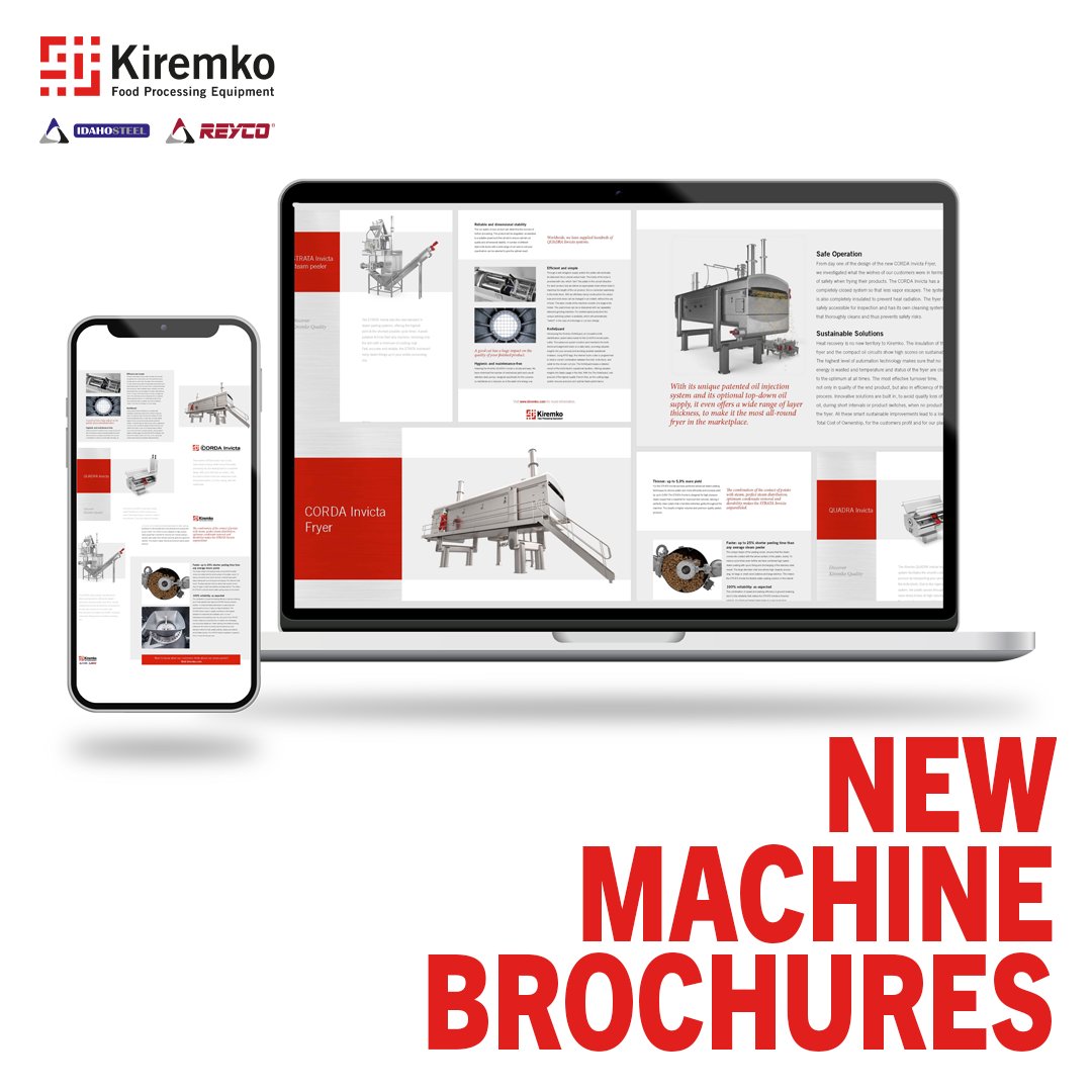 Do you require information about our machines wich are specifically designed to make the most of your product? 

Please download our new brochures by the link below. 
kiremko.com/downloads/

#brochures #machines #innovations #sustainability #foodmanufacturing #knowledge