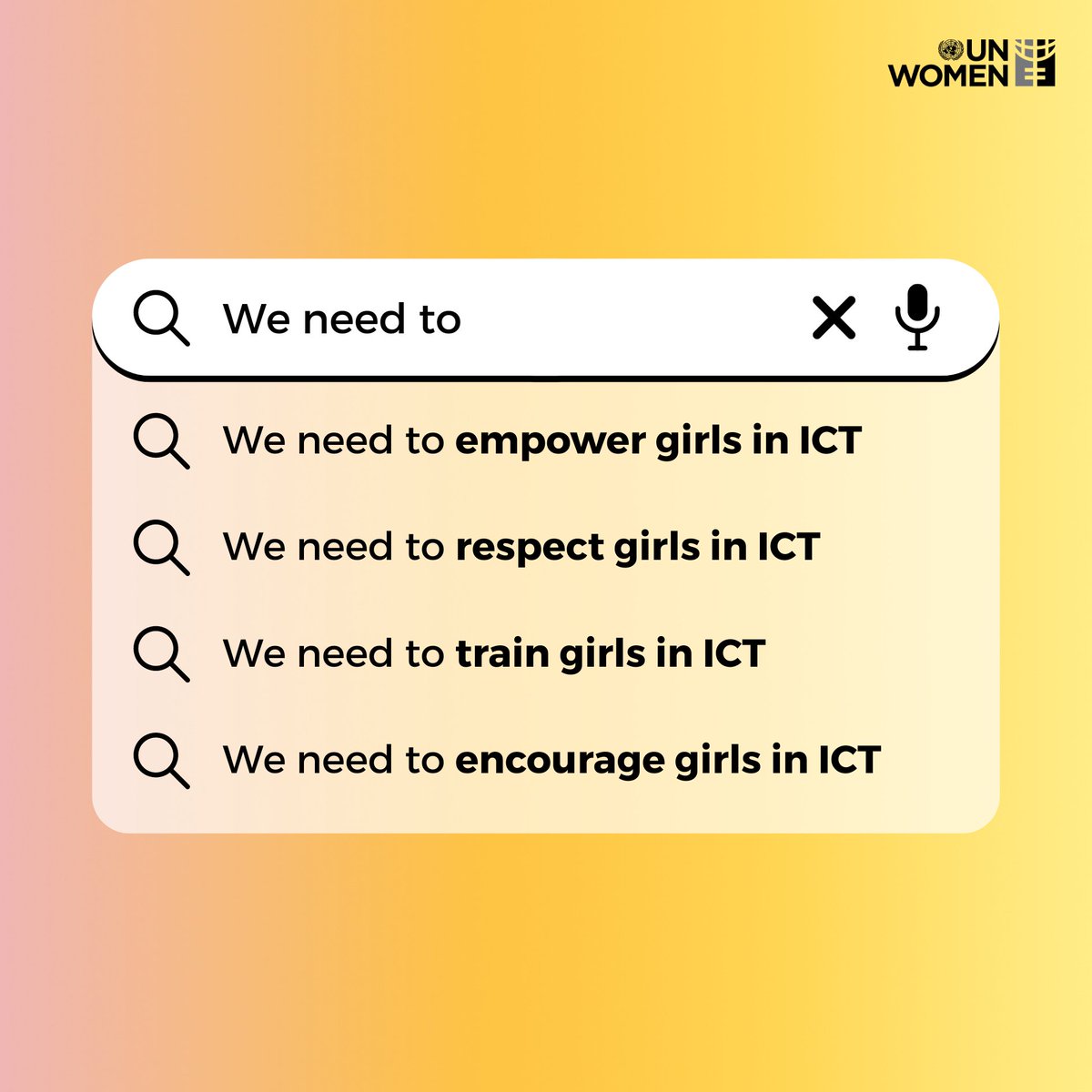 Today is International #GirlsInICT Day! Technology is involved in all kinds of careers, from art and history to law, primary teaching, and design. Learning tech skills at a young age will set girls and the world up for success. Learn more: unwomen.org/en/news-storie…