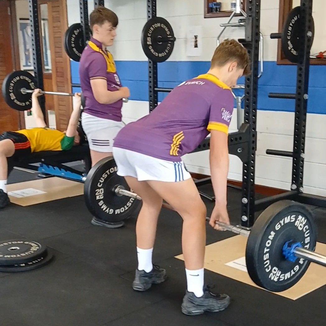 Getting stronger in @GCC_NewRoss 
#AthleticDevelopment 
@OfficialWexGAA @CairdeLGGAA