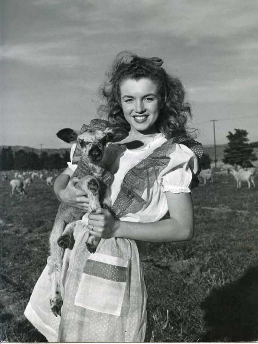 This is Norma Jean Baker taken in 1945 aged 19 years old. The following year she would assume the stage name Marilyn Monroe. The rest, as they say, is history.