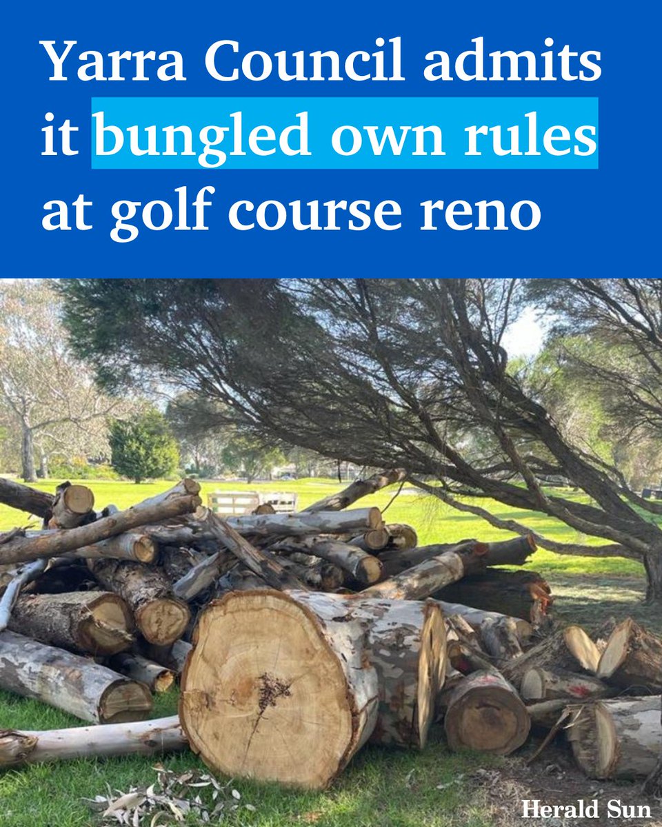 Red-faced Yarra Council bosses have confessed they didn’t follow their own rules when they chopped down more than 20 mature trees during the Burnley Golf Course redevelopment. > bit.ly/3U8CBxs