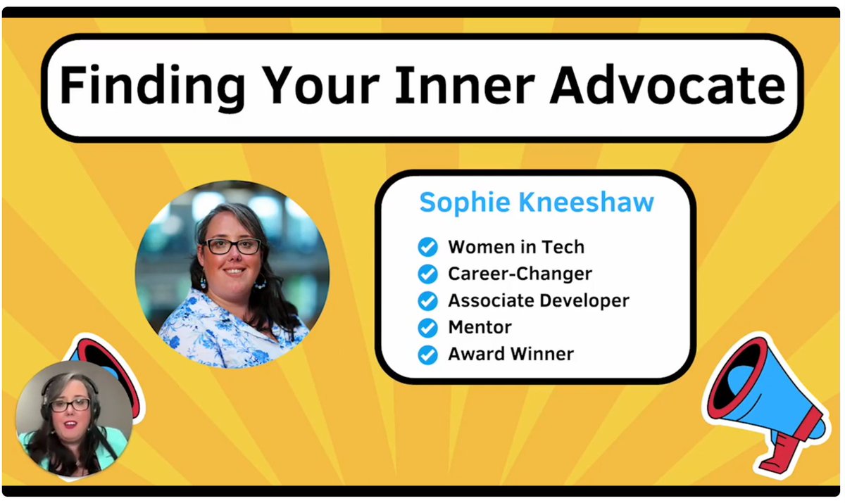 Loved this session, 'Finding Your Inner Advocate' with Sophie Kneeshaw. Brilliant strategies that can be developed over time to help you identify and acknowledging your strengths and advocating for what you deserve. 👏👏#OneTechWorld @WeAreTechWomen @WeAreTheCity