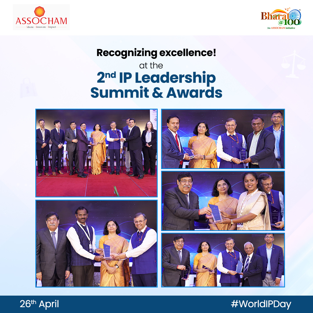 Recognizing excellence! 🏆 The ongoing 2nd IP Leadership Summit & Awards in #NewDelhi celebrated the dedication and achievements of #IntellectualProperty professionals with prestigious accolades. @DPIITGoI,@cgpdtm_india,@CIPAM_India,@unnatpandit