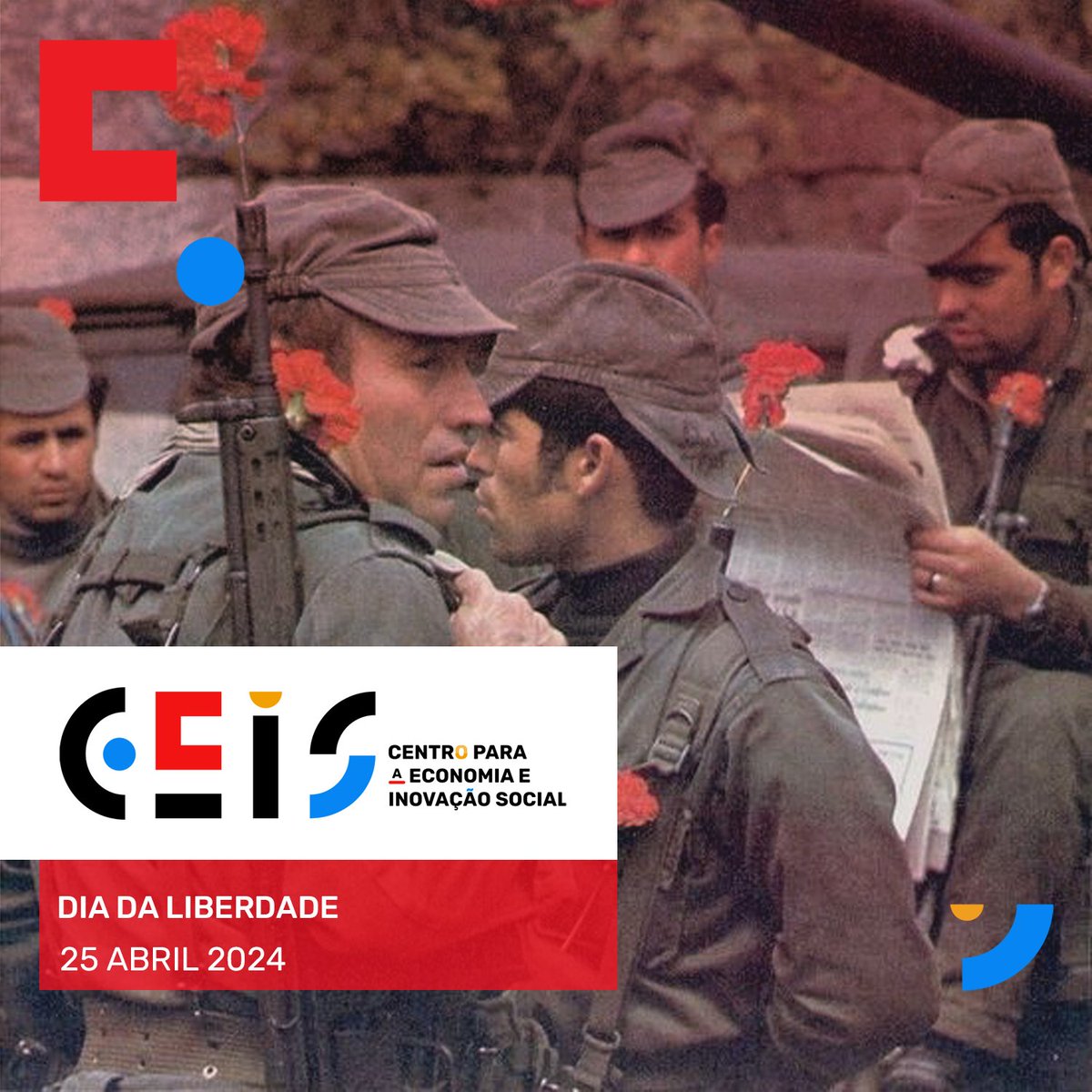 25 abril 2024 | Dia da Liberdade 🇵🇹

#CEIS #25deAbril #DiaDaLiberdade #Democracia #Portugal #economiasocial