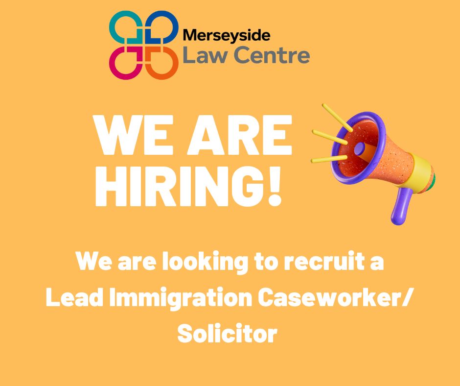 📢We are hiring!📢 This is an exciting opportunity to lead on continuing to develop a new immigration area of practice at MLC. For more information & details on how to apply, please follow below link. Please share. merseysidelawcentre.co.uk/vacancies #immigrationrole #immigrationvacancy