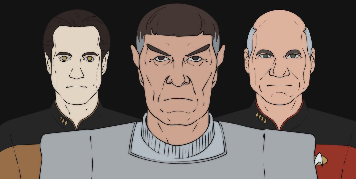 day 1209 of drawing for an hour everyday!! #illustration #digitalart #startrekthenextgeneration