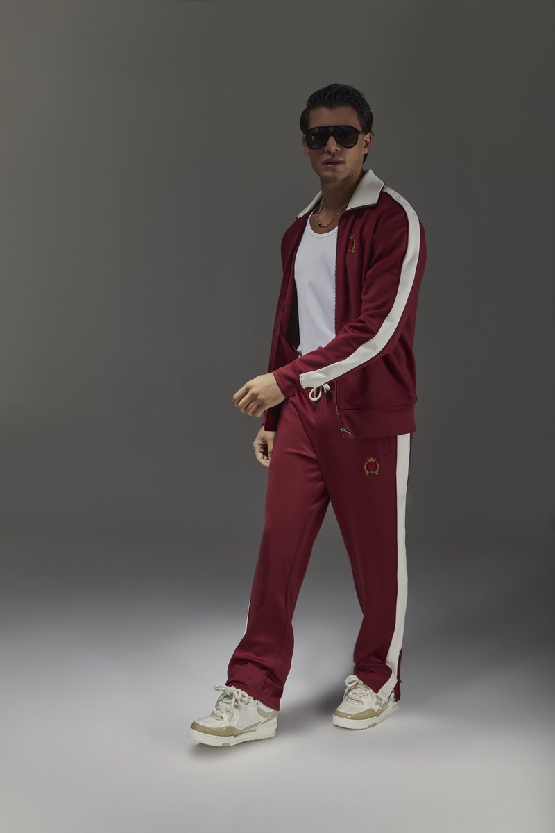 Spotlight on: Red Crest Tracksuit Top and Pants🔥 We’re doing it like no other.