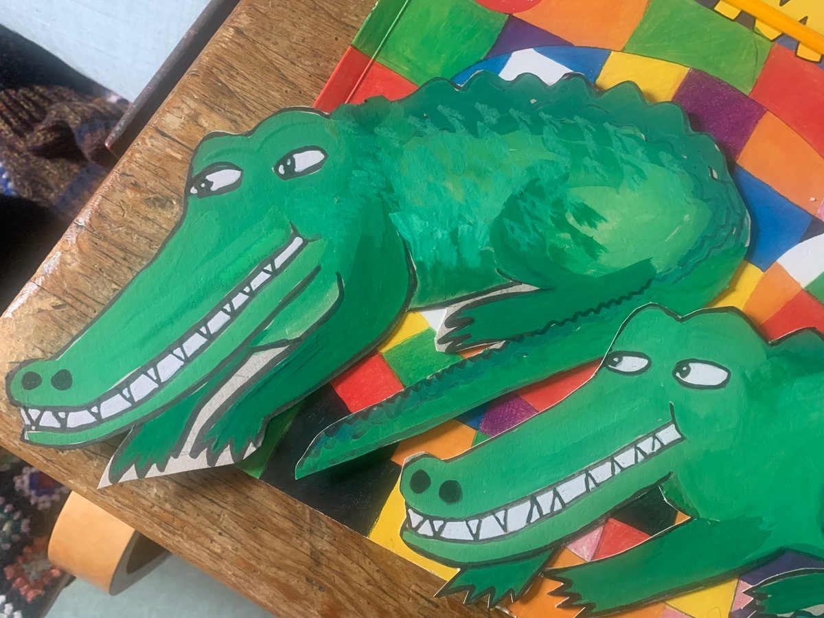 Made some happy crocodiles for @pynstory and @SouthwarkStory