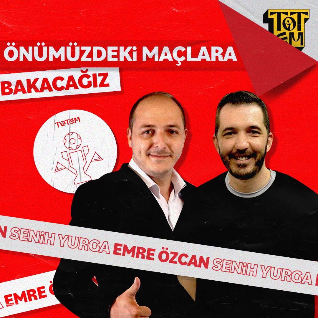 En güzel armalar, en şık formalar, tutkulu taraftarlar ve ezeli rekabetler… Süper Lig’de haftanın maçları, son durumlar, merak edilenler ve çok daha fazlası… Emre Özcan (@parmamaniac) ve Senih Yurga (@senihyurga) ile “Önümüzdeki Maçlara Bakacağız” Totem’de sizleri bekliyor.