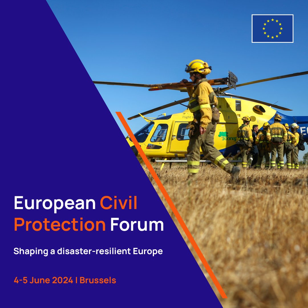 📢 Only a few days left to register for the European Civil Protection Forum in Brussels🗓️ Register by April 30th and join 𝘵𝘩𝘦 key event for the #civilprotection community (organized by @eu_echo). Have a look at the Forum’s agenda: …rotection-knowledge-network.europa.eu/CPF-agenda #CPForum2024 #DRR #DRM