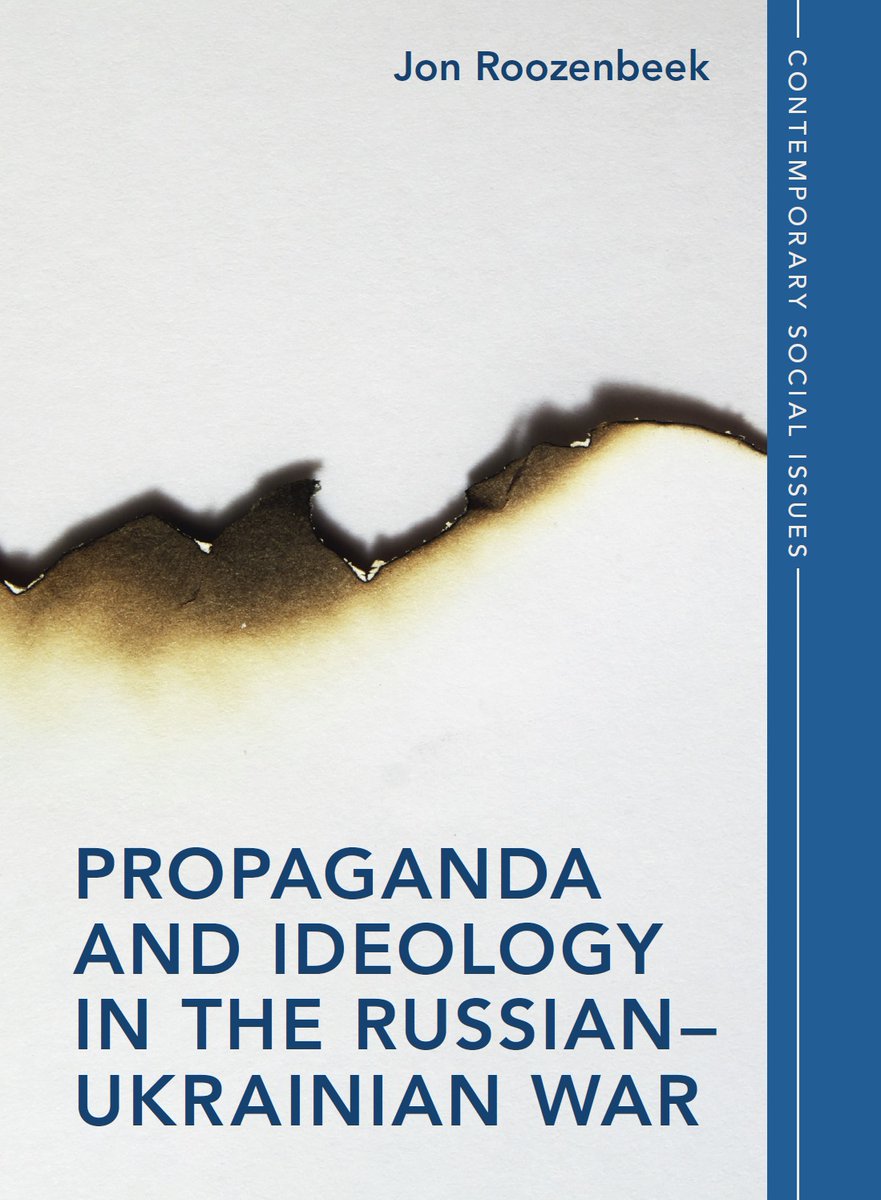 My new book, Propaganda and Ideology in the Russian-Ukrainian War, is out soon with @CambridgeUP! Drawing on huge volumes of data, I argue that Russia's invasion of #Ukraine was not only a military disaster, but also a failure of propaganda. Preorder link: cambridge.org/gb/universityp…