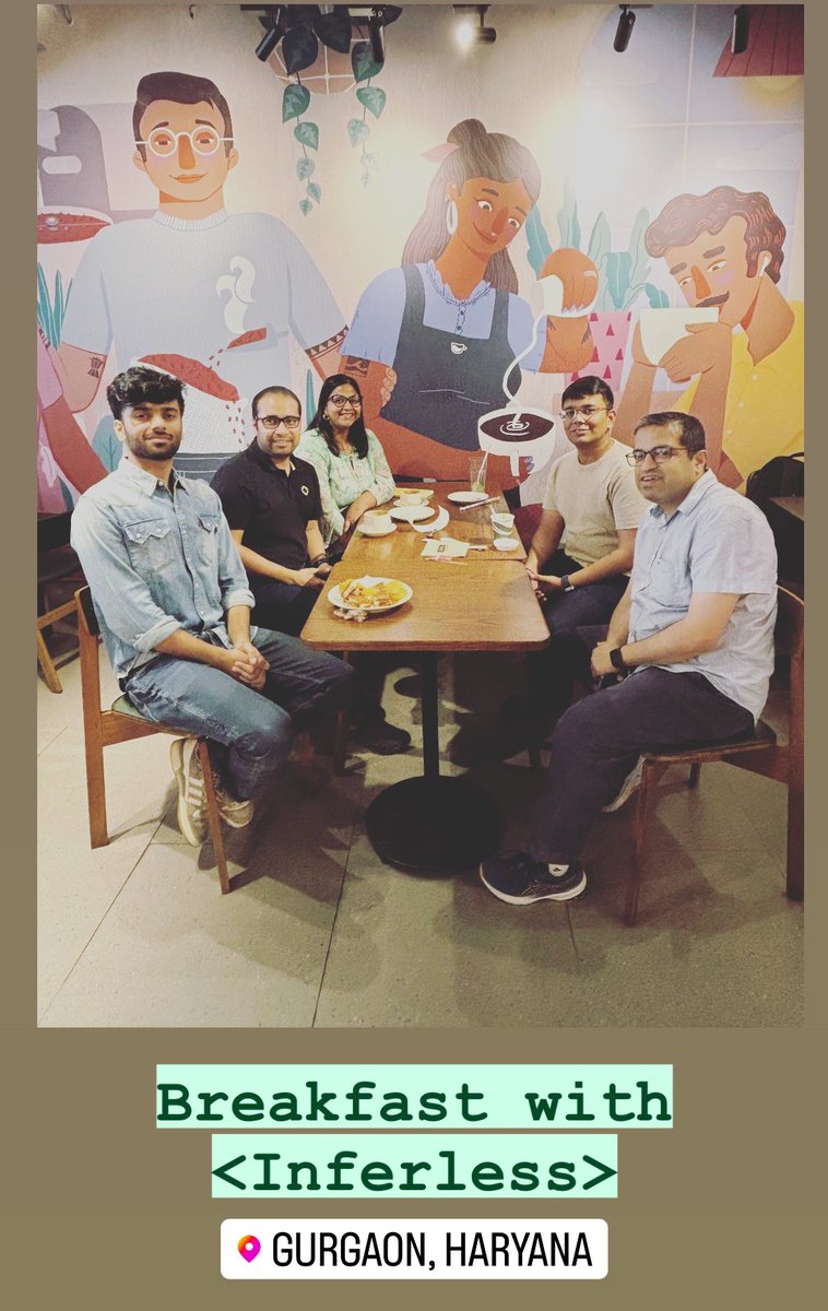 Just wrapped up an insightful tech breakfast in Gurgaon! 🇮🇳 We tackled the challenges of using RAGs for PDF use-cases across different industries, compared the capabilities of GPUs, TPUs, and LPUs, and explored innovative use-cases in healthcare, legal fields, and LLM…