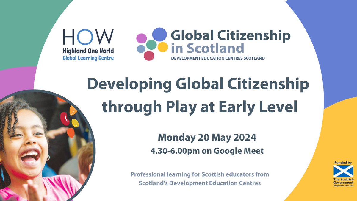 Our hugely popular free course for Early Level practitioners is BACK! Simple ideas on how to adapt spaces, interactions and experiences to best support global citizenship. For info and to book bit.ly/3JAIqim