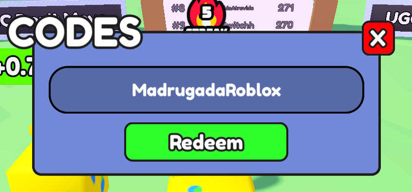 🔴New codes << UGC DON'T MOVE >>

🥳Code: 'MadrugadaRoblox' | 350k Still Points

⏰Expires in 12 hours! ( 4 hours have passed )

➡️roblox.com/games/14620329…

#Roblox #RobloxDev #RobloxFreeUGC #RobloxUGCLImited