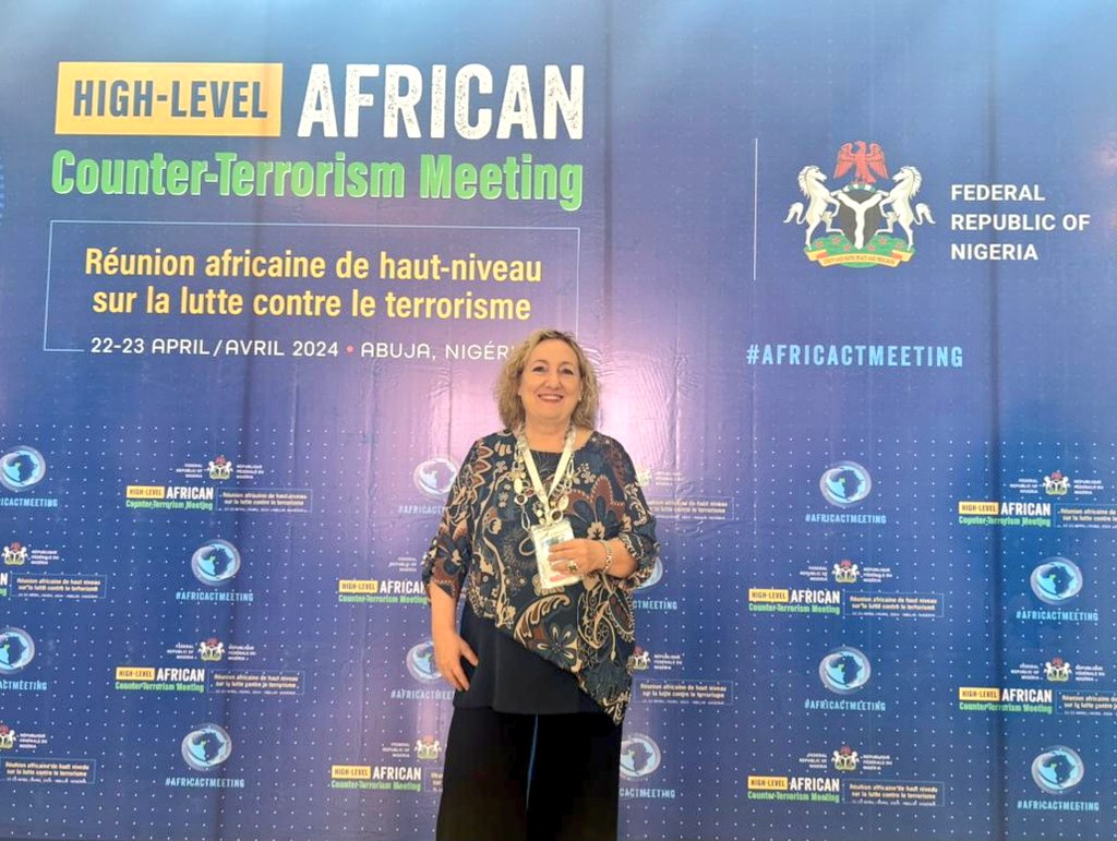 Thrilled to be back in Abuja to participate in #AfricaCTMeeting organized by Nigeria w/ @UN_OCT support, opened by HE President @officialABAT. Multilateral #CounterTerrorism cooperation is essential to address the scourge of terrorism in #Africa. EU at the frontline for #security
