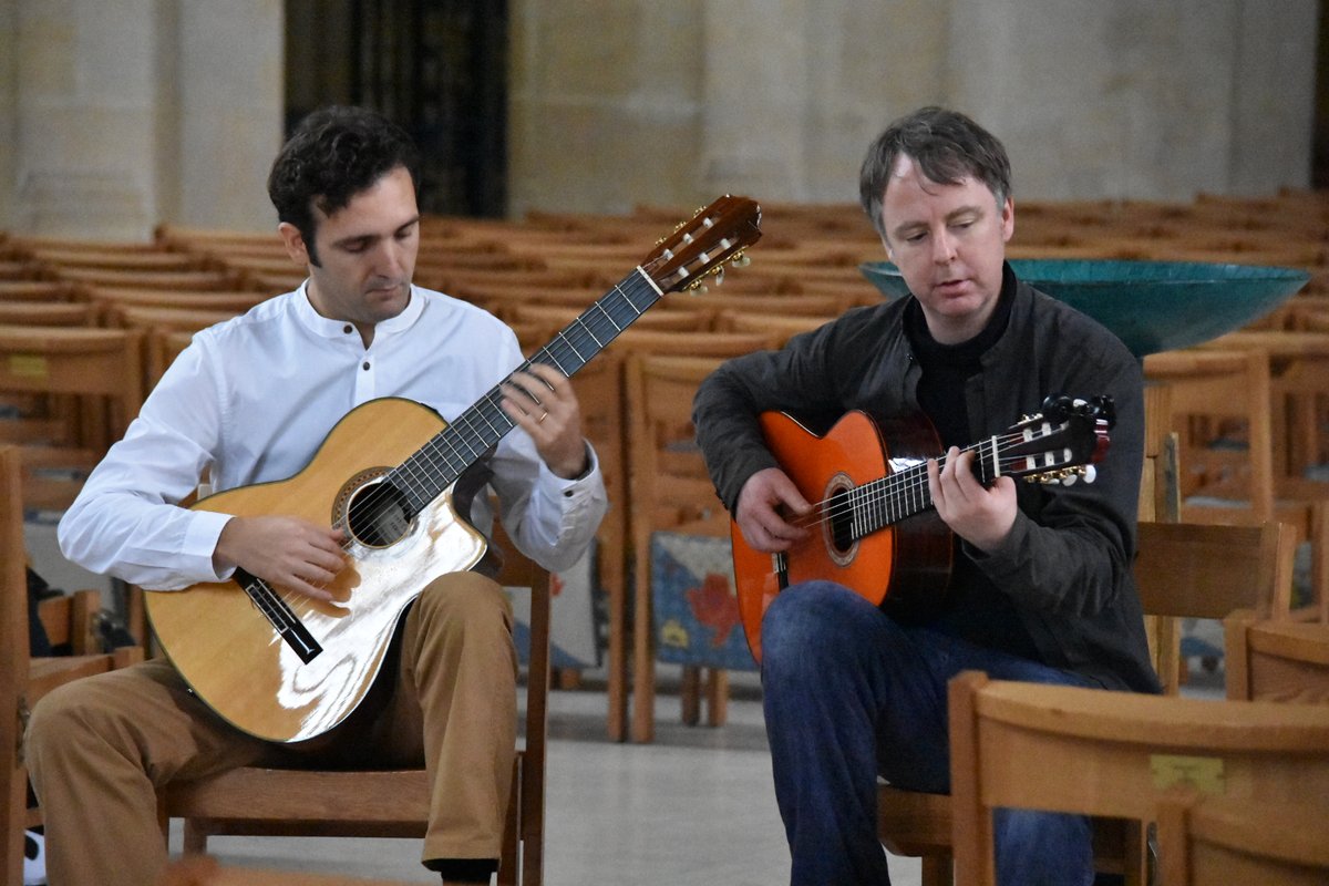 Just announced: Guitar Journey (Jonny Phillips & Giorgio Serci) play music from Spain and across the guitar world at The Hub at St Mary's, Lichfield on Fri 5 July at 2pm as part of @lichfieldfest Info and tkts: rb.gy/mmud54