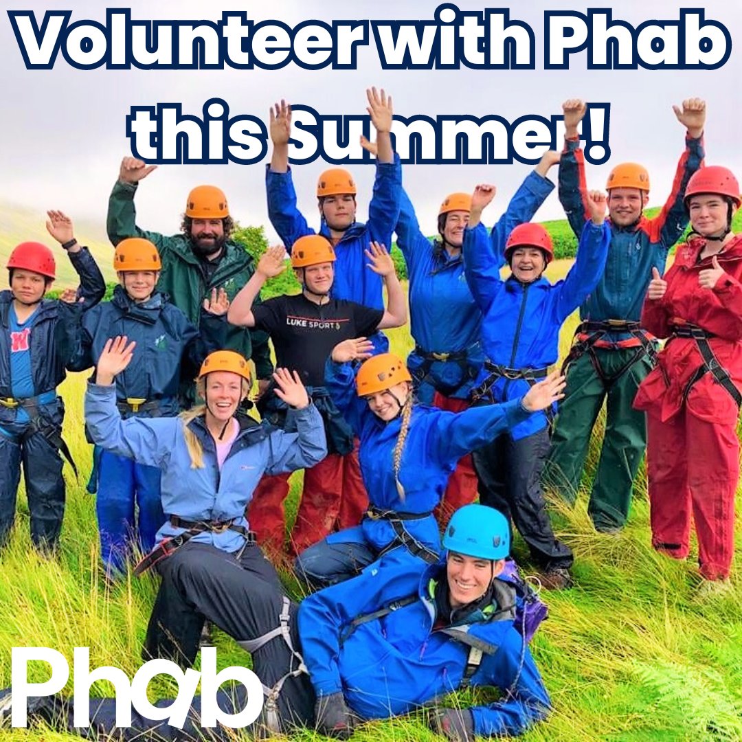 🎉 It’s not too late to apply as a #Volunteer for our #PhabAdventures! 🎉 Looking to challenge yourself? Learn something new? Make friends? Gain a wealth of experience? Complete the @DofE ? Get in touch! 💌☎️ All details below. 👇📲 phab.org.uk/volunteer/