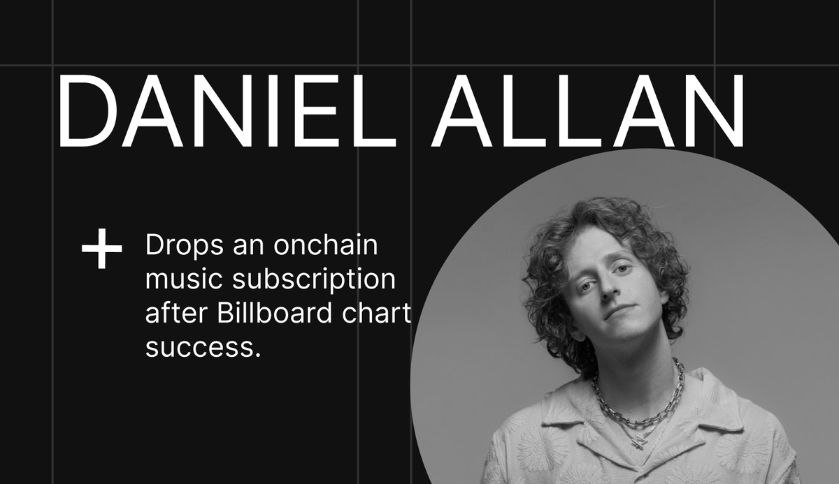 9 things you might have missed in music x crypto this week. ↓