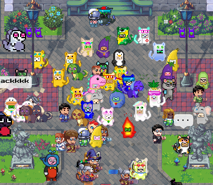 DragonBask's tweet image. Chibi party at HQ!