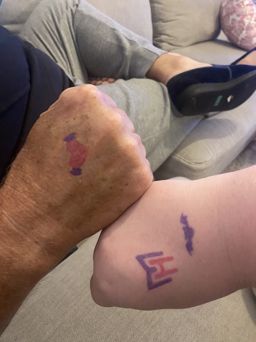 dad and i got some fresh ink