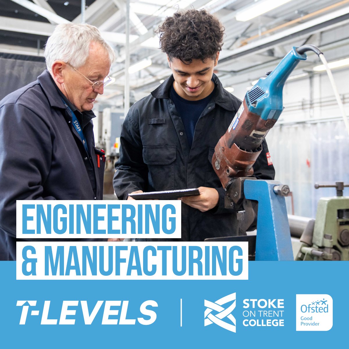 Take your future to the 𝑵𝑬𝑿𝑻 Level with a 𝑻 𝑳𝑬𝑽𝑬𝑳... ✅ Equivalent to 3 A Levels ✅ 45-day industry work placement ✅ Available in 13 industry areas Gain the skills, qualifications and experience you need to work in a specific industry. 📲 stokecoll.ac.uk/t-levels