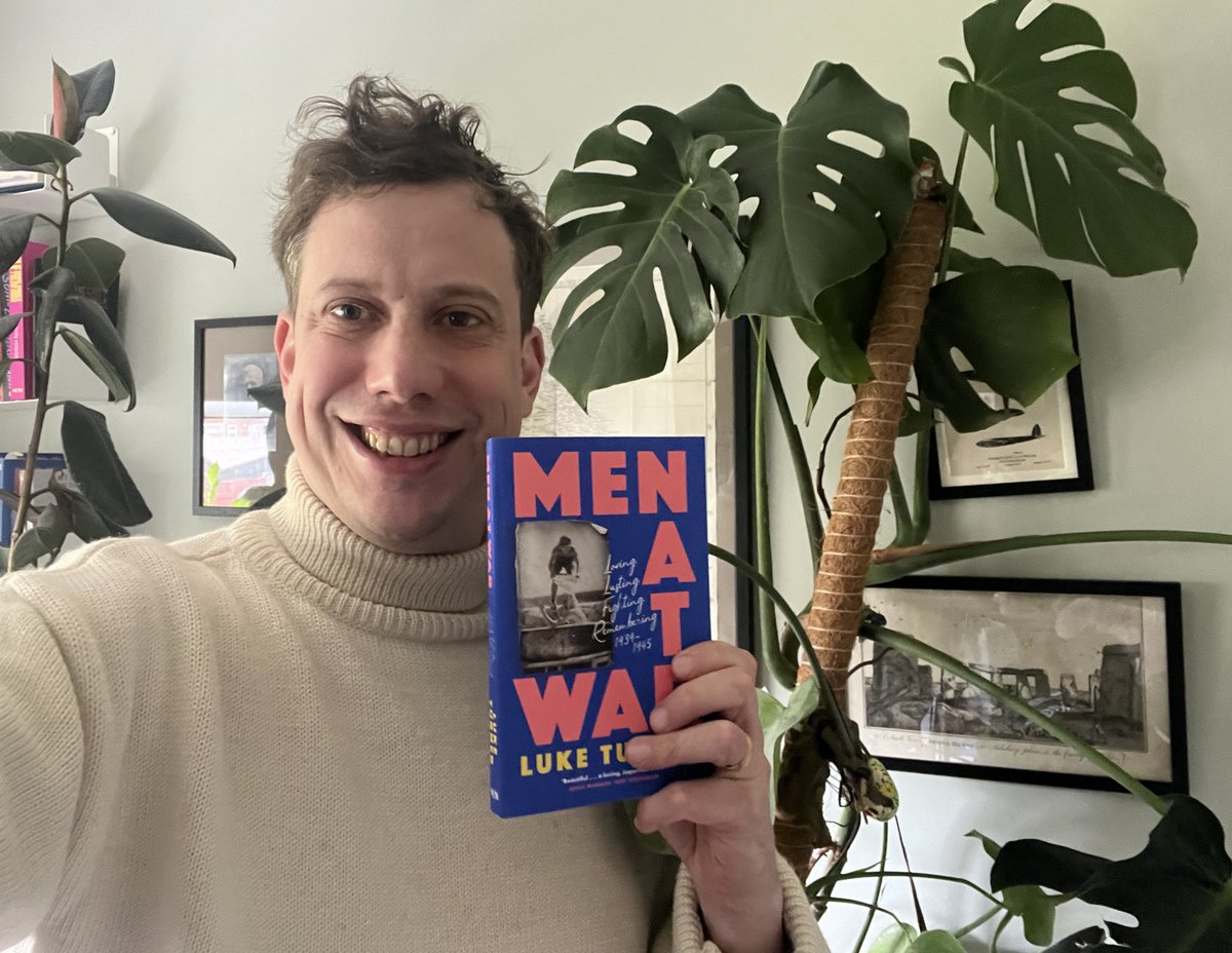 A paperback publication day selfie with Men At War! I suppose this is the end of four years of research, writing, editing on this project, which is always an odd feeling. I hope I have done right by the memories of all the people I wrote about who gave so much in the war years