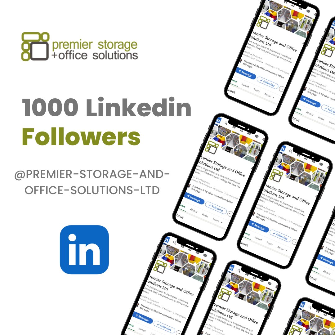 palletracking's tweet photo. 🎉 Celebrating a Thousand Strong: Our LinkedIn Family! 🎉 

We couldn’t have reached this milestone without you—1,000 followers! 
 From everyone at Premier Storage and Office Solutions Ltd, thank you for your support. 

#1000followers #linkedinsuccess #premierstorage https://t.co/SHBrbyjXBj