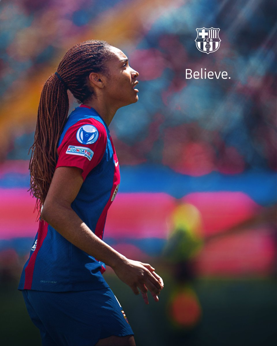 FCBfemeni's tweet photo. Believe. https://t.co/dMvjlpb6L0