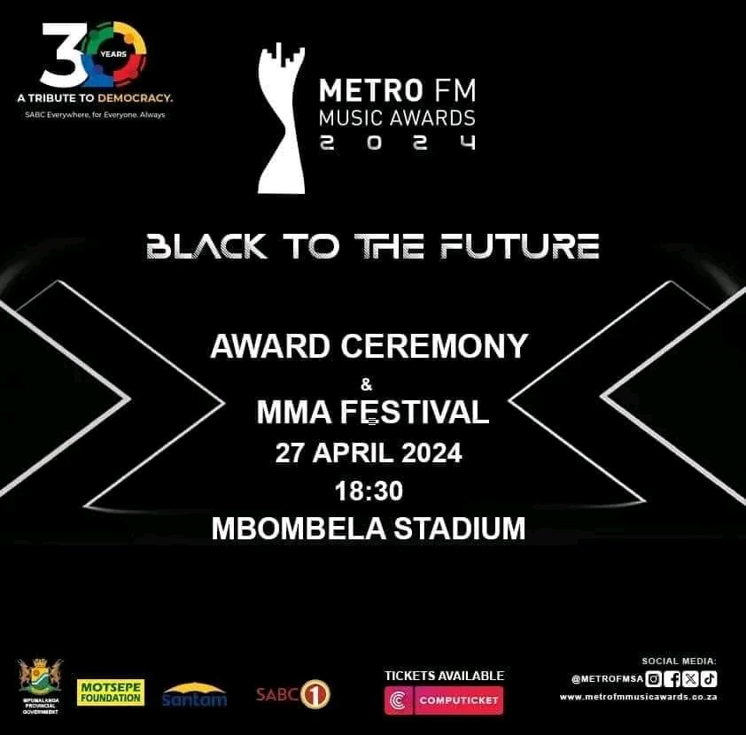 xolani_lastborn's tweet photo. METRO FM MUSIC AWARDS & FESTIVAL TICKETS GIVE AWAY:
BUY 1 GET 1 FREE. LIMITED TICKETS AVAILABLE. GEN R300 | GOLDEN CIRCLE: R800.
#MMA24 #Michigan #earthquake #Mabusi #Phori #SenzoMeyiwaTrial #YounginsShowmax #Polokwane #Nganele #Kabza #ConCourt #EFF #Angel #RHODurban #Soweto https://t.co/iWebIzfS85