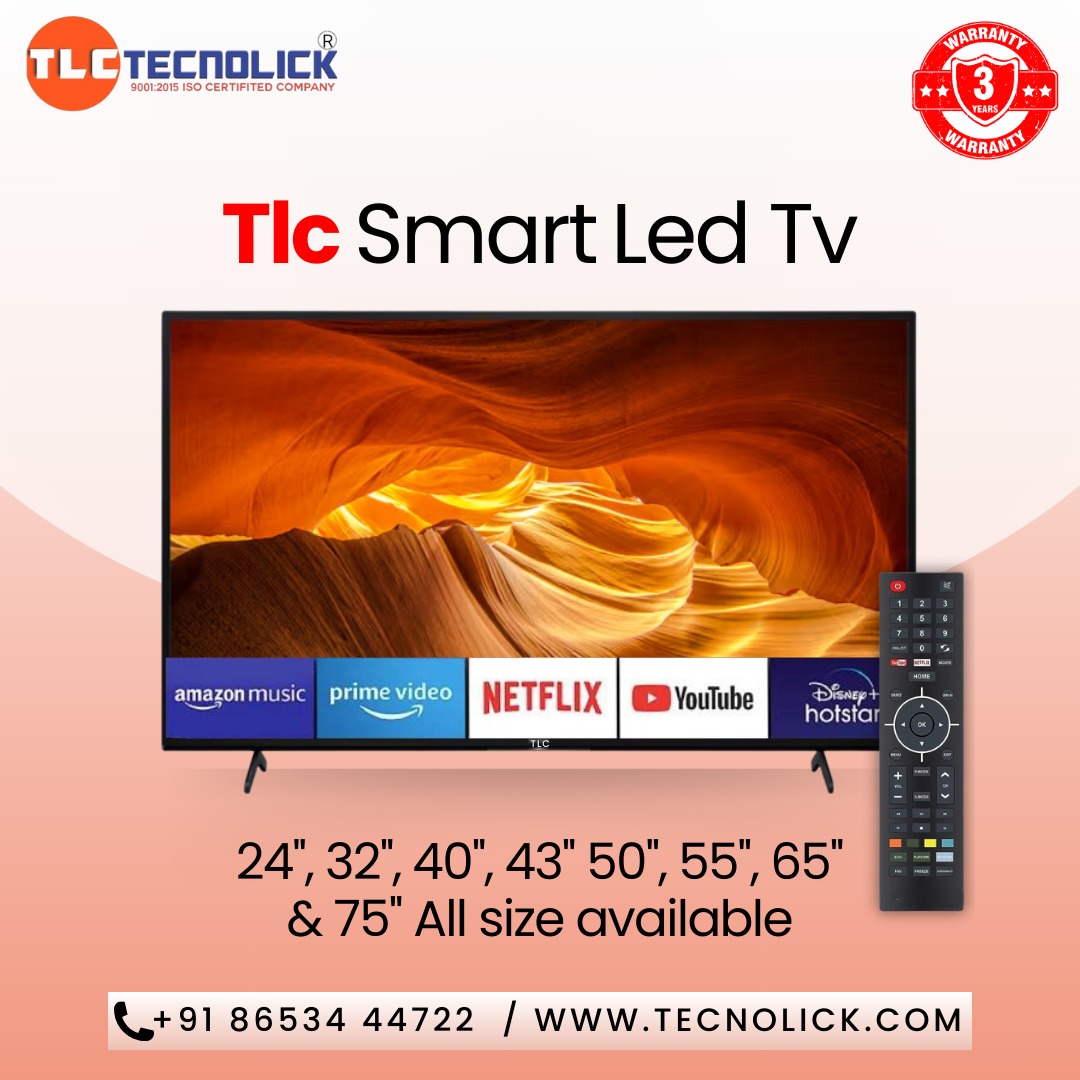 Never miss a detail on the stunning TLC Smart Led TV 🌟 Perfect for movie nights and sports fans alike 🍿⚽️

tecnolick.com / 8653444722 
#TLC #TLCLedtv #SmartTV #CrystalClear #MovieMarathon #GameDay #ledtv #Wholeseller #explorerpage #CSKvsSRH