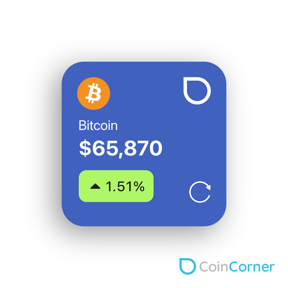 The CoinCorner #Bitcoin price widget is here! 🎉 Available now on Android  and iOS - update your CoinCorner app to get it!