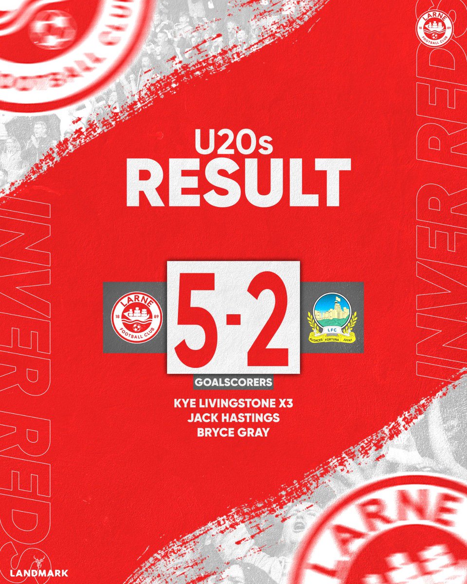 A Kye Livingstone hat-trick helped our Olympic side to an emphatic win at Inver Park last night 🔥 Keith O’Hara’s side found themselves 2-0 down but battled back to secure all 3️⃣ points 👏 #WeAreLarne #ForTheTown