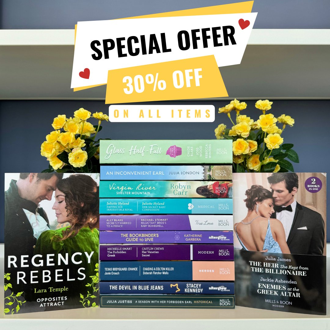 We’ve been assured that it IS actually Spring, so here’s 30% off to celebrate!  

Use code SAVEMORE at the checkout for an incredible Spring discount on all our romance books 💗💛💗

Offer ends midnight 27.04.24. Start saving now 👉 ow.ly/ulbj50RnRcf