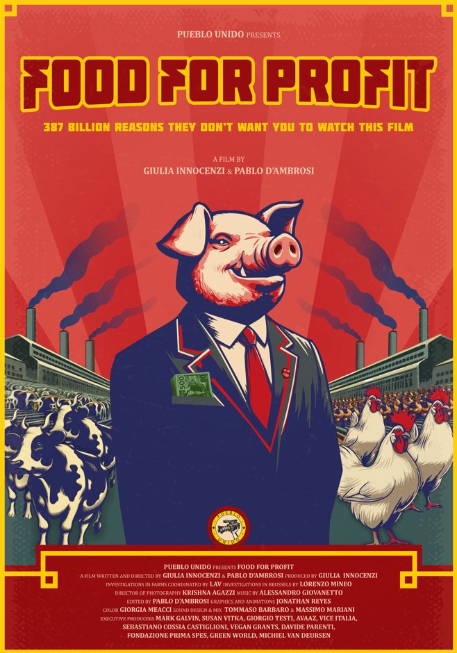 SAVE THE DATE - 21 MAY Where does our food come from? How do animals live? How do they die? Who decides this? And how? We're hosting a screening of the groundbreaking, dramatic exposé @foodforprofit_ a new film by @giuliainnocenzi and Pablo D'Ambrosi 📽️ Registration soon 👀