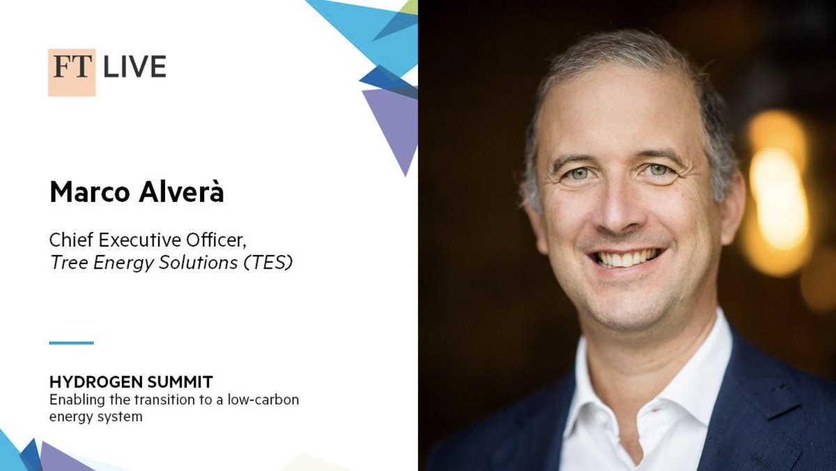 Excited to welcome Marco Alverà(@malvera1), CEO of Tree Energy Solutions (TES), to join us at the Hydrogen Summit on 12 June. Get ready for visionary leadership and sustainable energy solutions. 

Don't miss out: bit.ly/3vNMfxc
#FTHydrogen