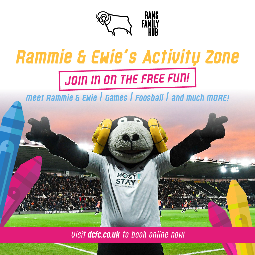 Rammie and Ewie's Activity Zone is open from 11am on Saturday! 👪 Walk-ins will be accepted, so pop in for a dose of pre-match family fun - including face painting! 🖌️🎲🎮 #DCFC #dcfcfans