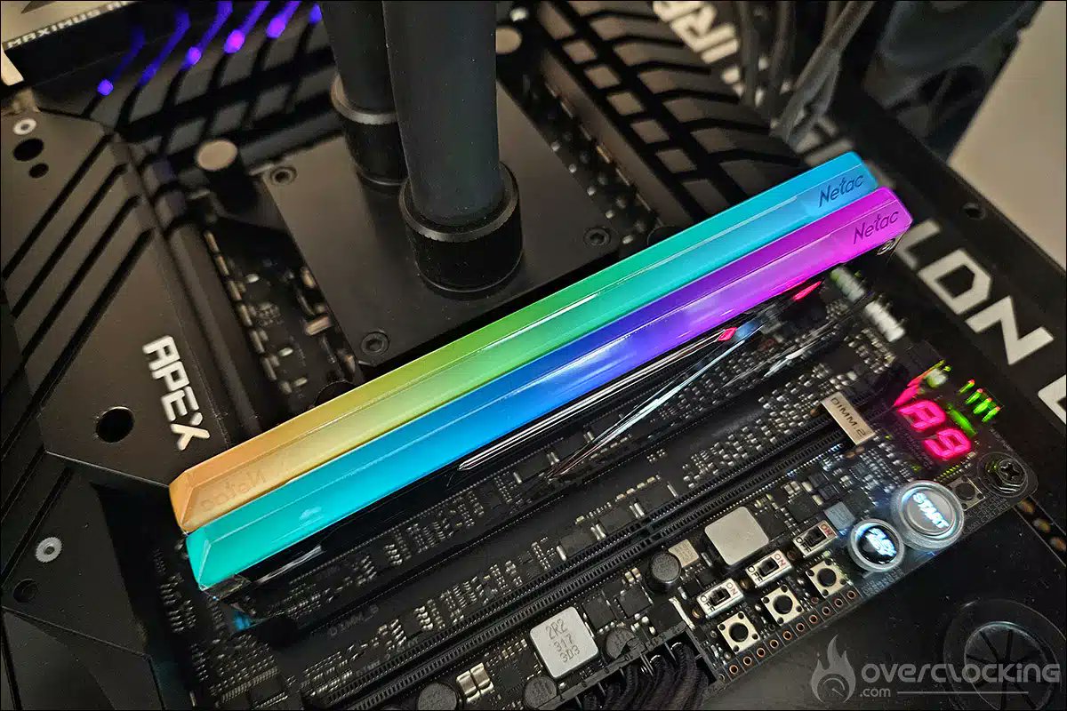 overclex's tweet photo. Nous venons de réceptionner un exemplaire du kit mémoire DDR5 Netac Z RGB 6200 MT/s CL32. Le test très bientôt ! @Overclocking_Fr 
#DDR5 #Hynix #Mdie https://t.co/1wHlCw9kgh