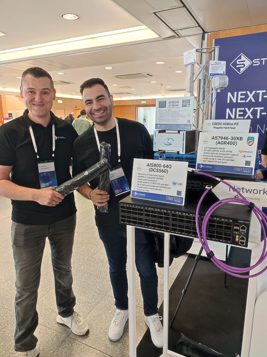 It is wonderful to connect with our partners at #OCPLisbon24! A heartfelt thank you to Michelle Shu and Edgard Saad from @EdgecoreNetwork for your generous support. It is always great to catch up and discuss the latest opportunities. Visit our booth A18 at #OCPLisbon24