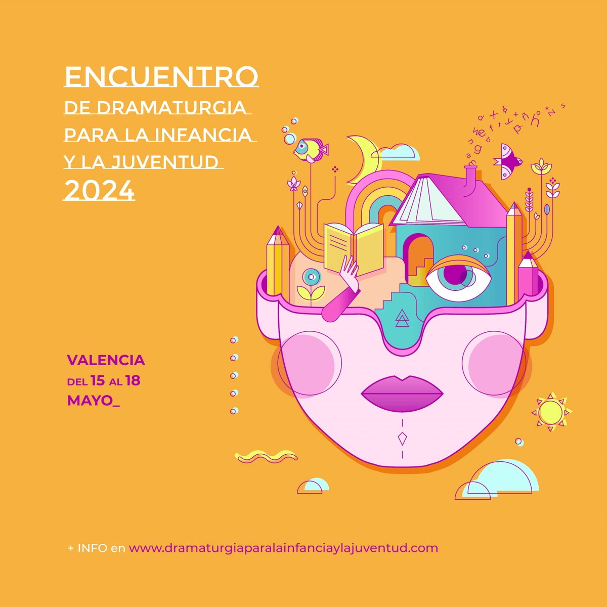 ¡Ya está aquí el Encuentro de Dramaturgia para la Infancia y la Juventud 2024!

📅Del 15 al 18 de mayo.
📍Valencia.
🎭Organizado por #ASSITEJEspaña, @associacioaveet y @TeatreEscalante.

💻…maturgiaparalainfanciaylajuventud.com/es_es/