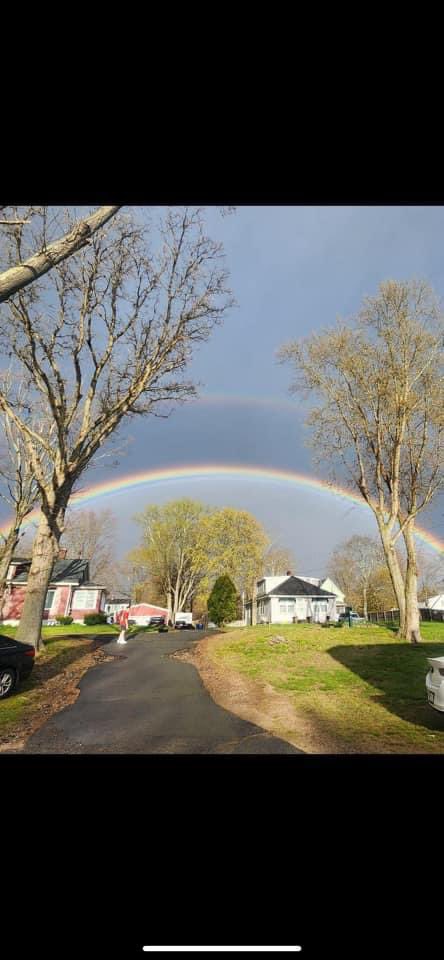 From Dorothy Anne: My neighbor got this shot over my house.