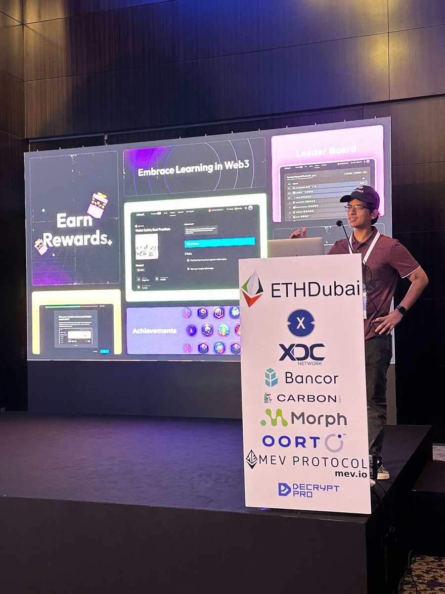 Still can't get over @sambhavjain_nft's talk at @ETHDubaiConf 
We've come a long way from Admiring the speakers to becoming one🥹🤭

#ethdubai #token2049dubai