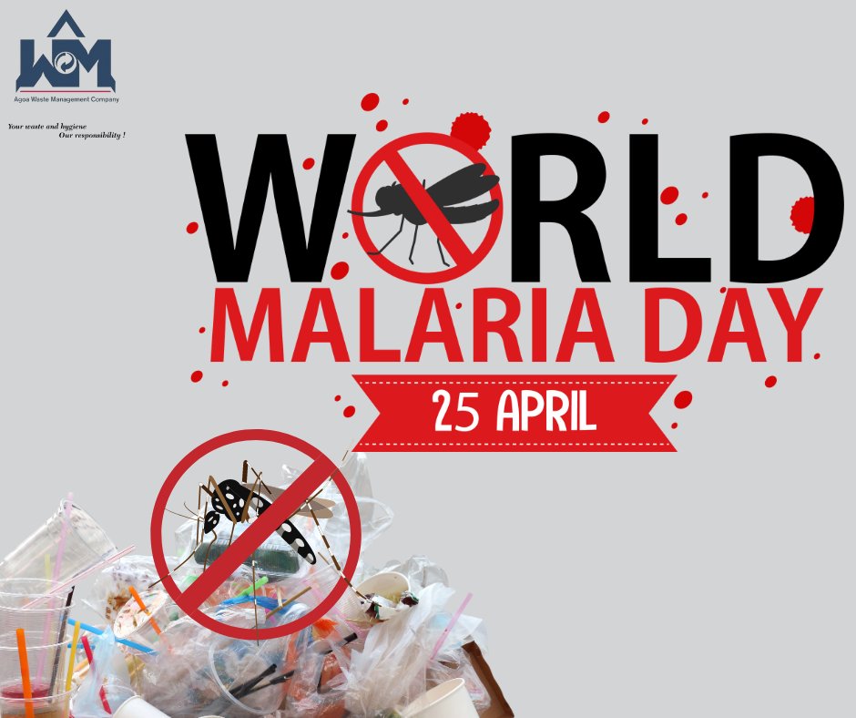 Today on World Malaria Day, let's join hands to combat this global health challenge! 

#WorldMalariaDay #WasteManagement #HealthForAll @AgoaWaste @Lawma_gov @UNEP