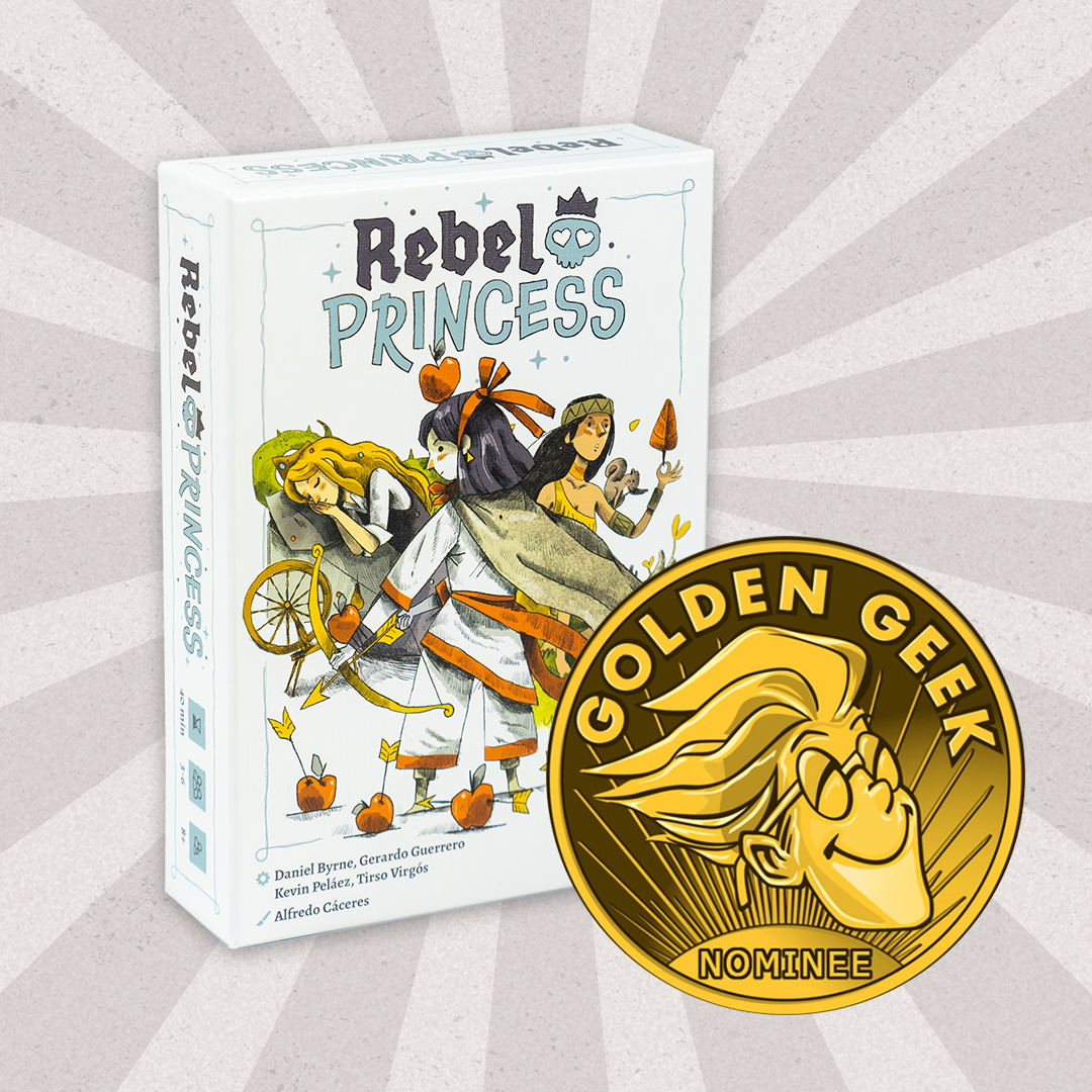 🥳ATENCIÓ!!! 🏆'Rebel Princess' està nominat als 'Golden Geek Awards' com a 'Millor joc lleuger de 2023 (Light GOTY)'. Un guardó internacional que atorga @BoardGameGeek mitjançant votació popular. Ja podeu votar en l'enllaç següent: ⬇️⬇️⬇️ boardgamegeek.com/thread/3288794…