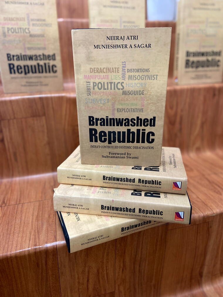 #AprilWithPI. Flat 25% Discount. Presenting the highly Acclaimed Book: Brainwashed Republic (India's Controlled Systematic Deracination) by Neeraj Atri (@AtriNeeraj) Ji & Munieshwer A Sagar Ji. #BuyFromPI #PIRecommends #BookTwitter Order👉padhegaindia.in/product/brainw…