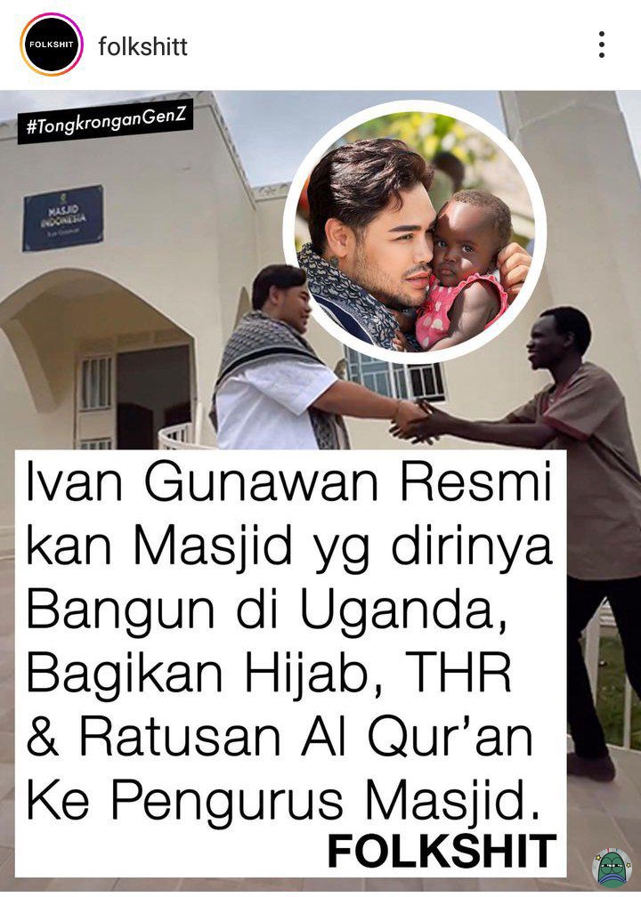 💚 Salut sama Ivan Gunawan meskipun dihujat dengan banyak kata-kata menyakitkan oleh para netizen. Lihatlah begitu mulianya dia membantu warga di salah satu daerah Uganda yang tidak memiliki tempat ibadah dan sumber air 😍😍