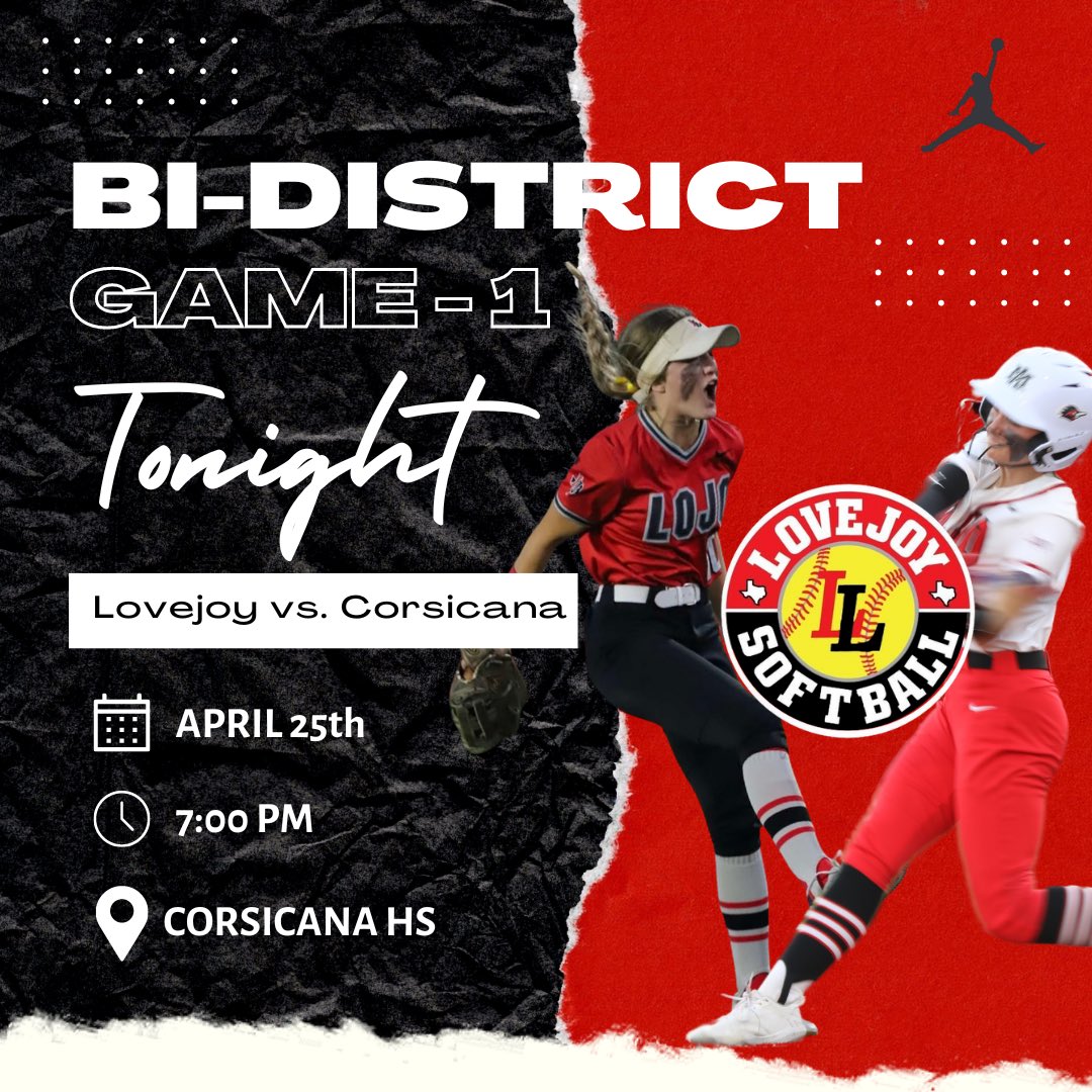 🚨 BI-DISTRICT PLAYOFF GAME 1 ‼️ RED OUT 🆚 Corsicana Tigers 📆 Thursday, April 25th, 2024 ⏰ 7:00 PM 📍 Corsicana HS 🥎 #rollpards #attack