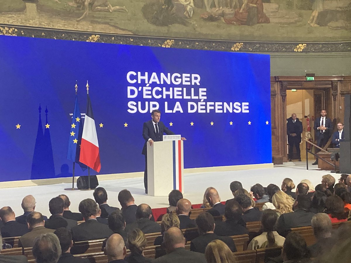 #Macron : 🇫🇷 will propose a European Defence Initiative