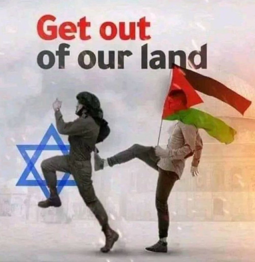 Get out of our land. #FreePalestine