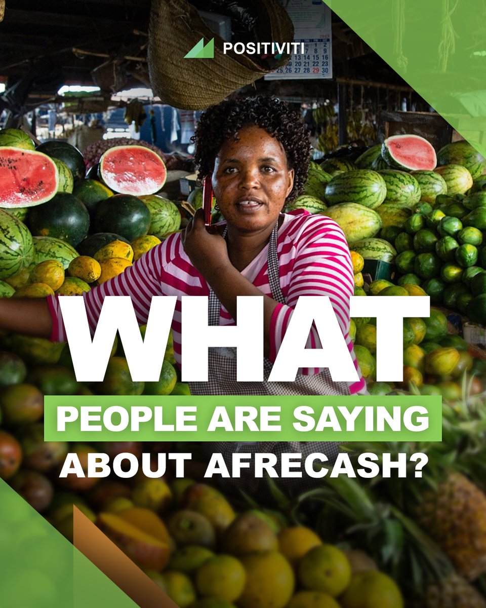 “Needed to add stock to my kiosk and didn't have money. Utilized Afrecash and was able to refill my stock.”
-Grace Mumbi/Kibanda Owner

Micro Lending That Makes A Difference
👉 positivitilending.com

#afrecash #microlending #financialinclusion #smallbusinesssupport